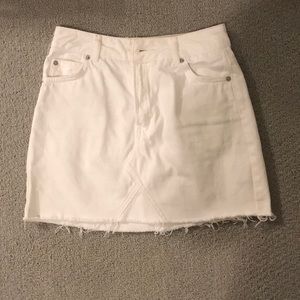 white Top Shop skirt